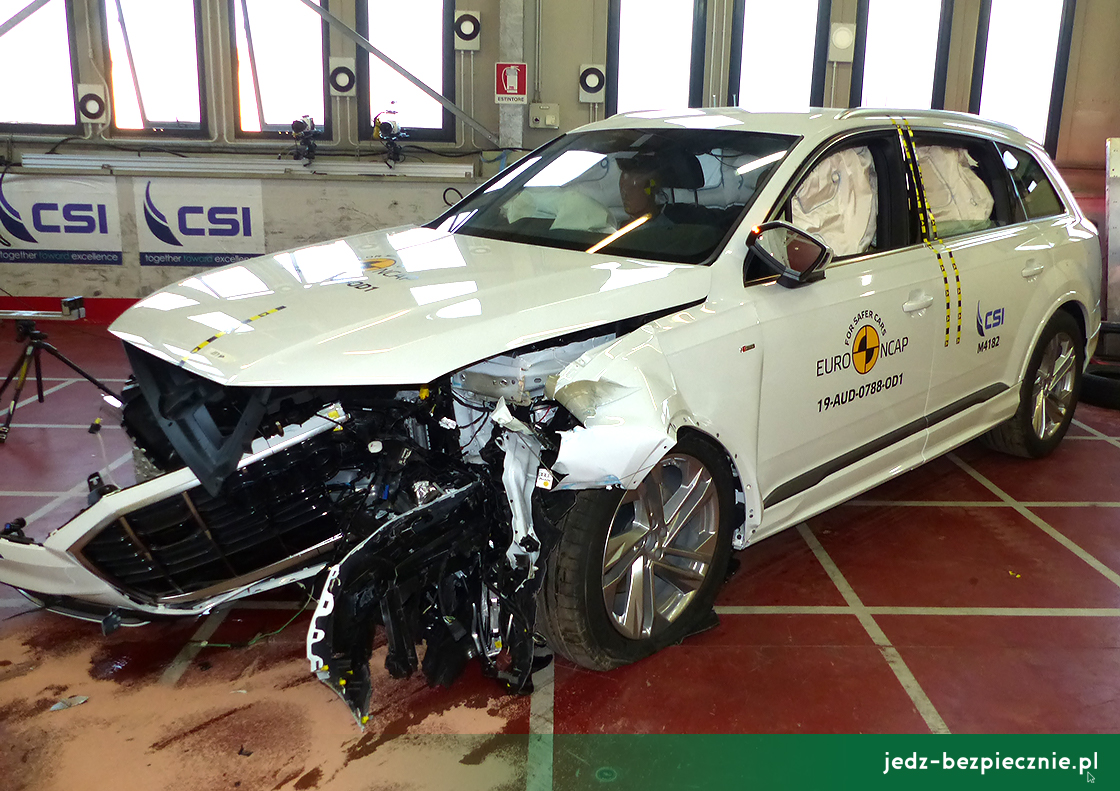 Najnowsze wyniki testw zderzeniowych Euro NCAP - Audi Q7 - Grudzie 2019