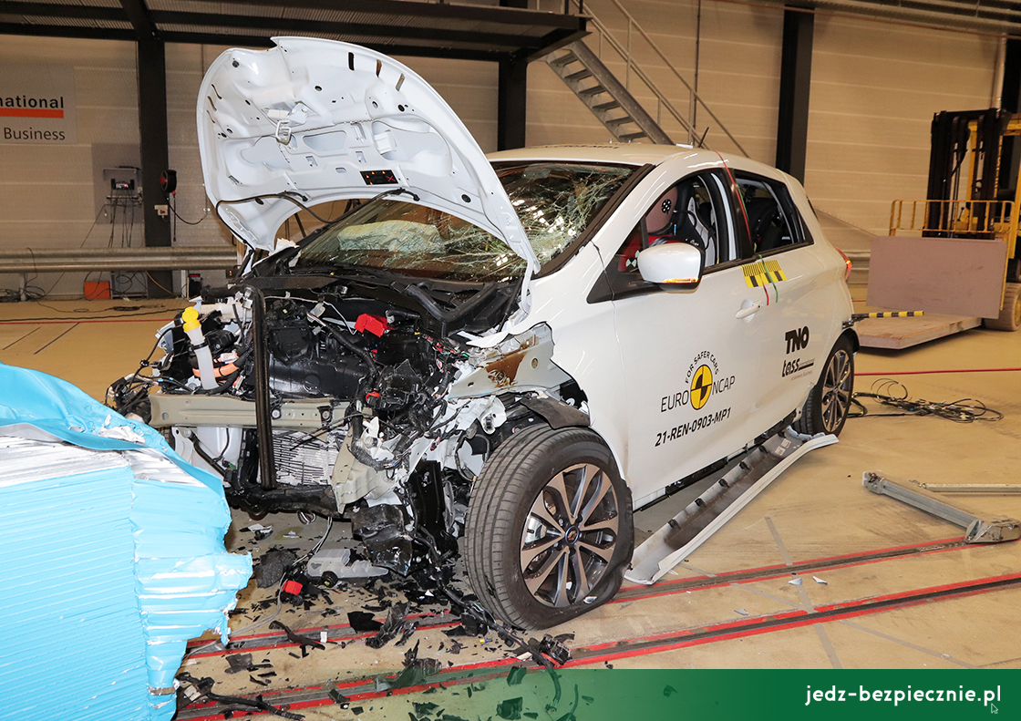 TESTY ZDERZENIOWE EURO NCAP - grudzień 2021 - Renault ZOE