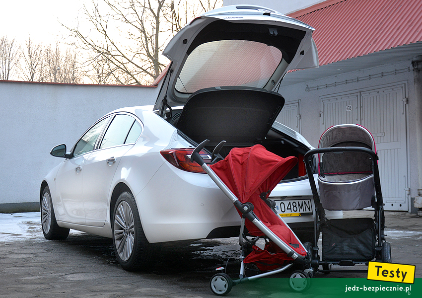 TESTY | Opel Insignia A liftback | próby z wózkami dziecięcymi X-lander i Quinny