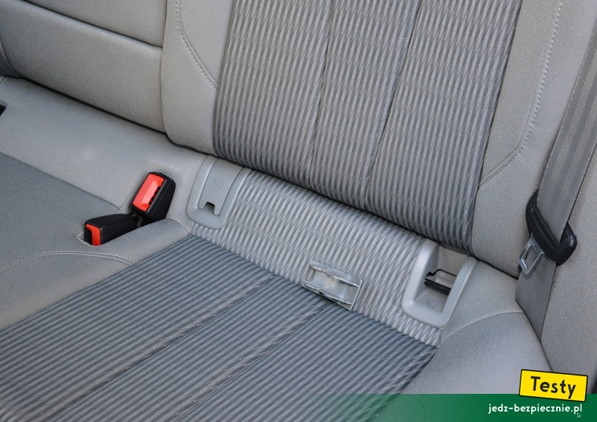 Testy - Audi A4 B9 mocowania Isofix na skrajnych miejscach kanapy
