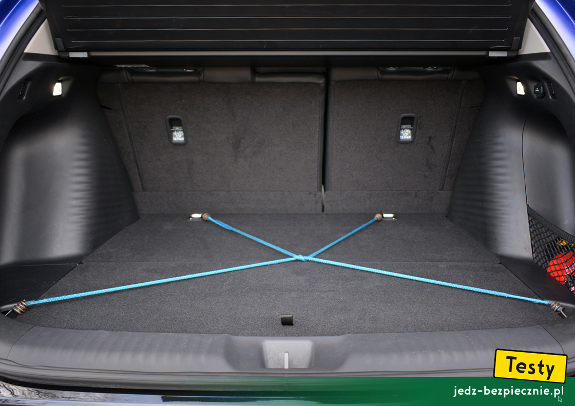 Testy - Honda ZR-V e:HEV - zabezpieczenie przedmiotów przewożonych w bagażniku