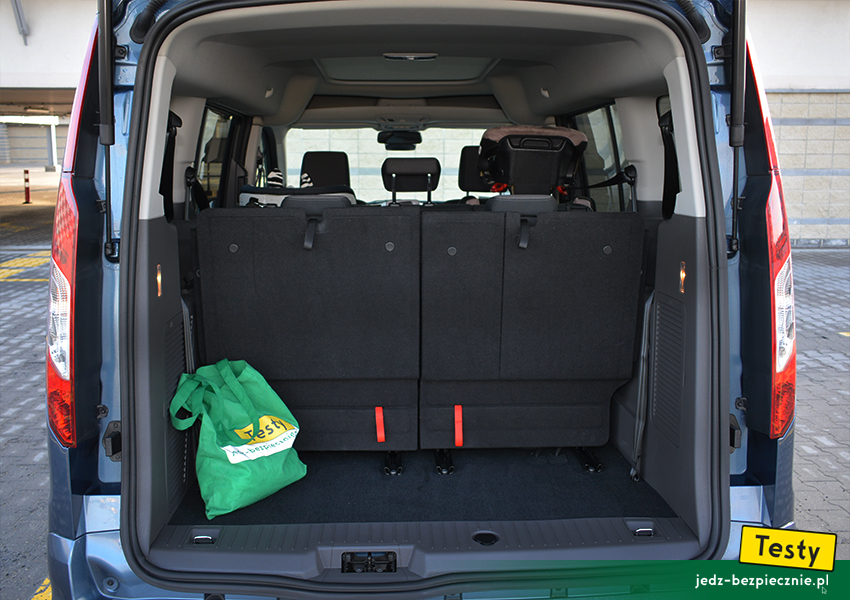 TESTY | Ford Grand Tourneo Connect II facelifting - bagażnik przy trzech rzędach siedzeń