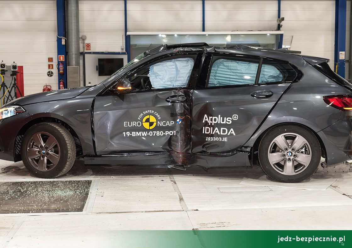Testy zderzeniowe Euro NCAP - BMW serii 1 - uderzenie w bok