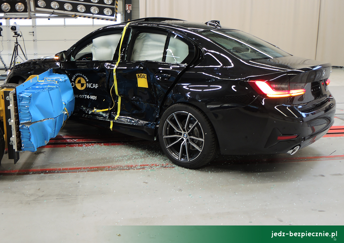 Testy zderzeniowe Euro NCAP - BMW serii 3 - uderzenie w bok
