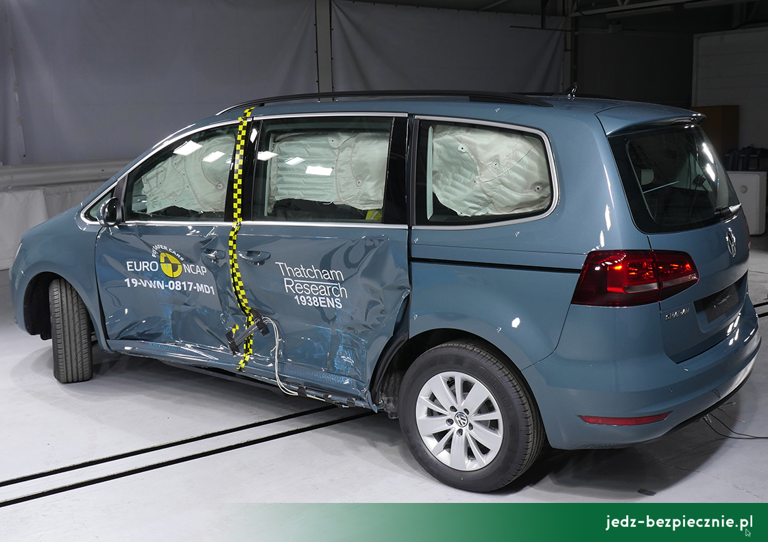 Najnowsze wyniki testów zderzeniowych Euro NCAP - Volkswagen Sharan, SEAT Alhambra - Grudzień 2019
