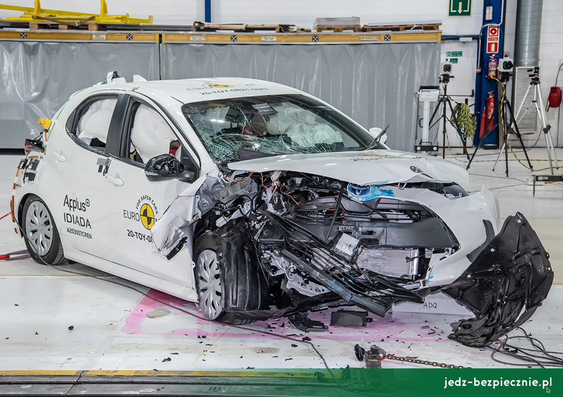 TESTY ZDERZENIOWE EURO NCAP | Toyota Yaris | 2020 | zderzenie czołowe