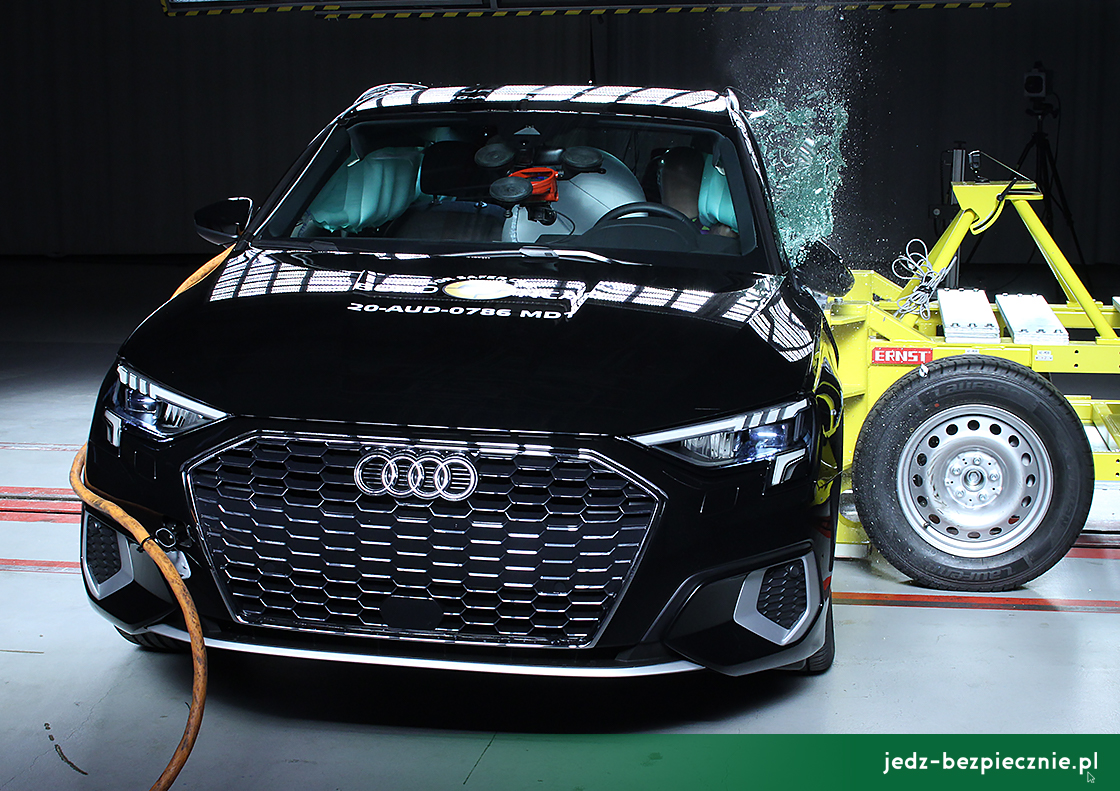 TESTY ZDERZENIOWE EURO NCAP | Audi A3 | 2020 | zderzenie czołowe