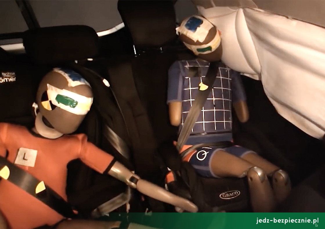 TESTY ZDERZENIOWE EURO NCAP | Subaru Outback - próba zderzenia bocznego, ochrona 10-letniego dziecka