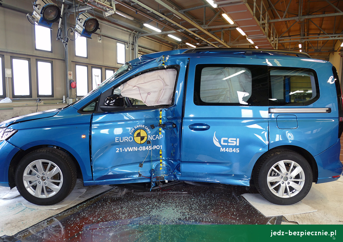 TESTY ZDERZENIOWE EURO NCAP | Volkswagen Caddy - próba zderzenia bocznego