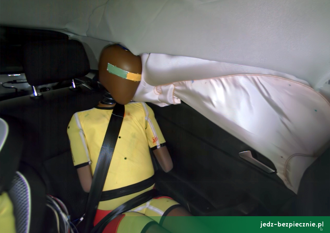 TESTY ZDERZENIOWE EURO NCAP | Volkswagen Polo VI facelifting - ocena efektywności ochrony dzieci podróżujących w fotelikach