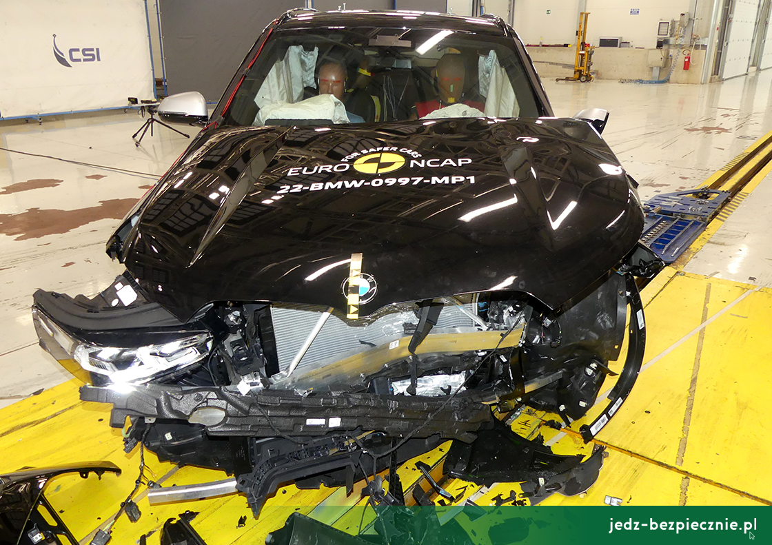 TESTY ZDERZENIOWE EURO NCAP | BMW X1 - próba zderzenia z przeszkodą stałą