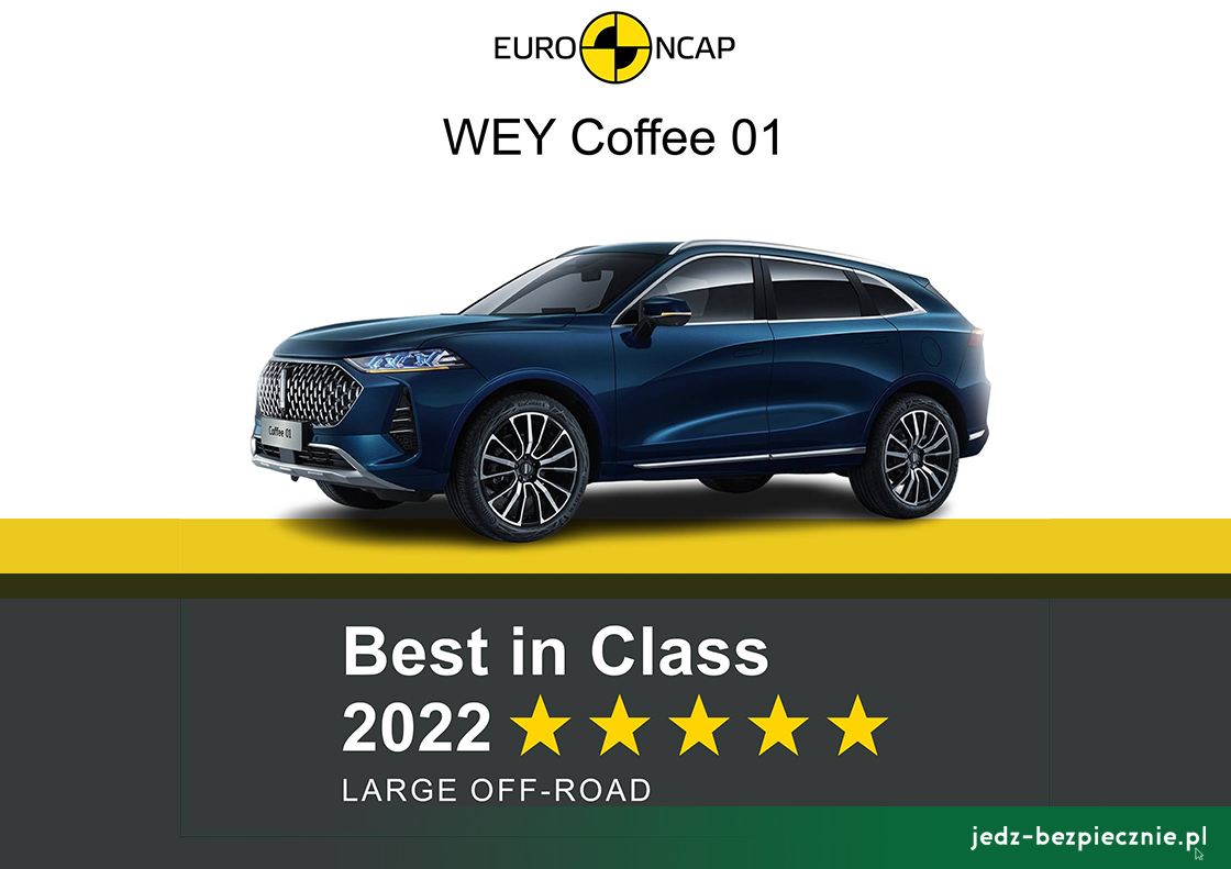 TESTY ZDERZENIOWE EURO NCAP | Best in Class 2022 - WEY Coffee 01