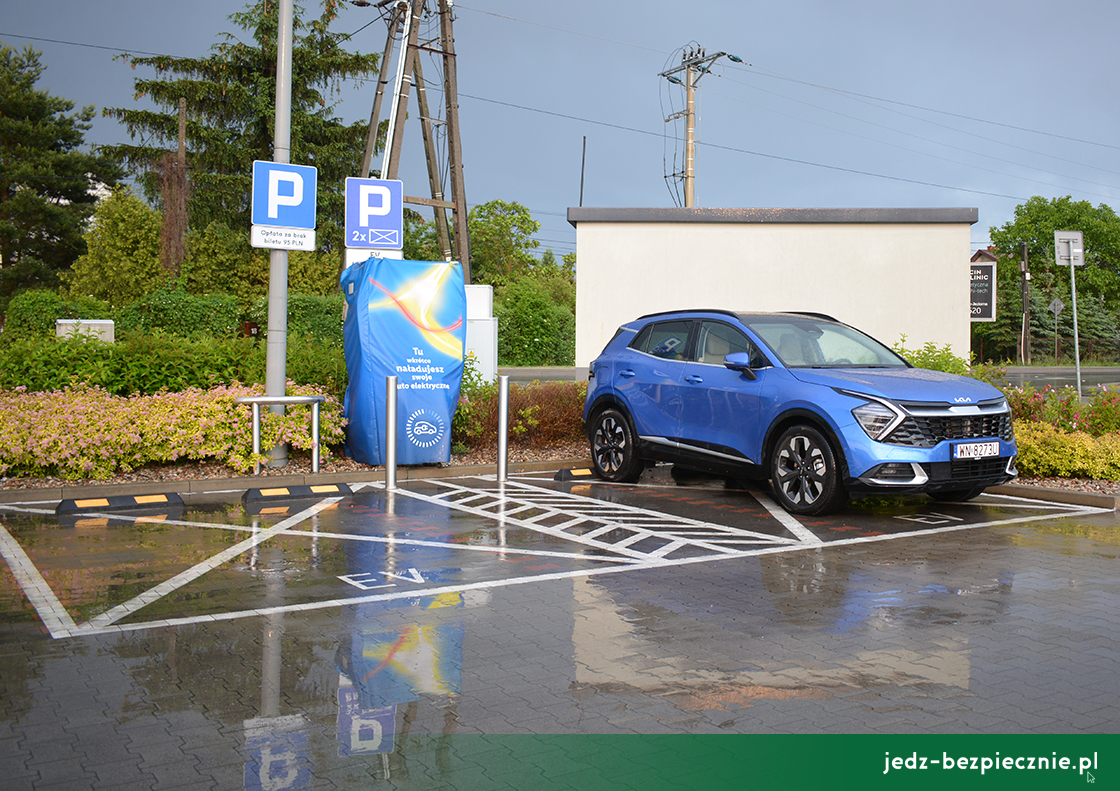 KARTKA Z PODRÓŹY | Góra Kalwaria - ładowarka samochodów elektrycznych, Lidl, Kia Sportage