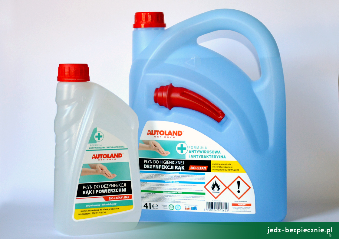 Produkty - Kolejne płyny Autoland do dezynfekcji rąk