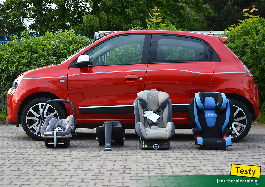 TESTY | Renault Twingo 3 - próby z fotelikami dziecięcymi, Isofix, top-tether, tyłem do kierunku jazdy