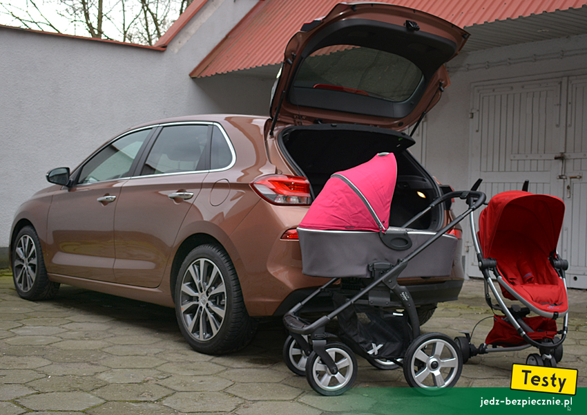 TESTY | Hyundai i30 III hatchback | Próby z wózkami dziecięcymi X-lander i Quinny