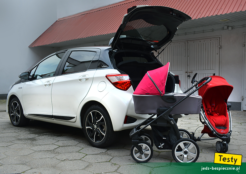 TESTY | Dziecko w Toyocie Yaris III - foteliki i wózki | Toyota Yaris III facelifting Hybrid