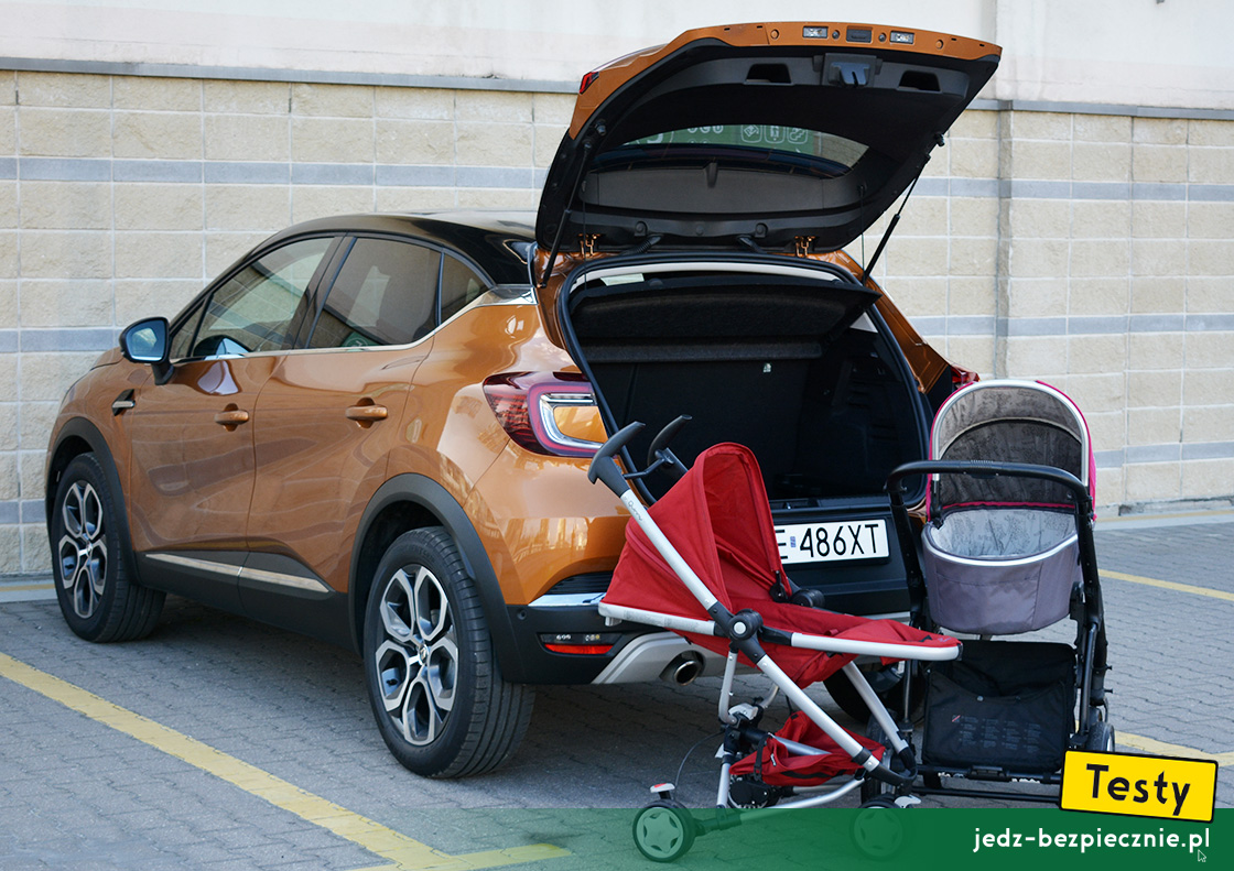 Testy - Renault Captur II - pakowanie wózków dziecięcych do bagażnika