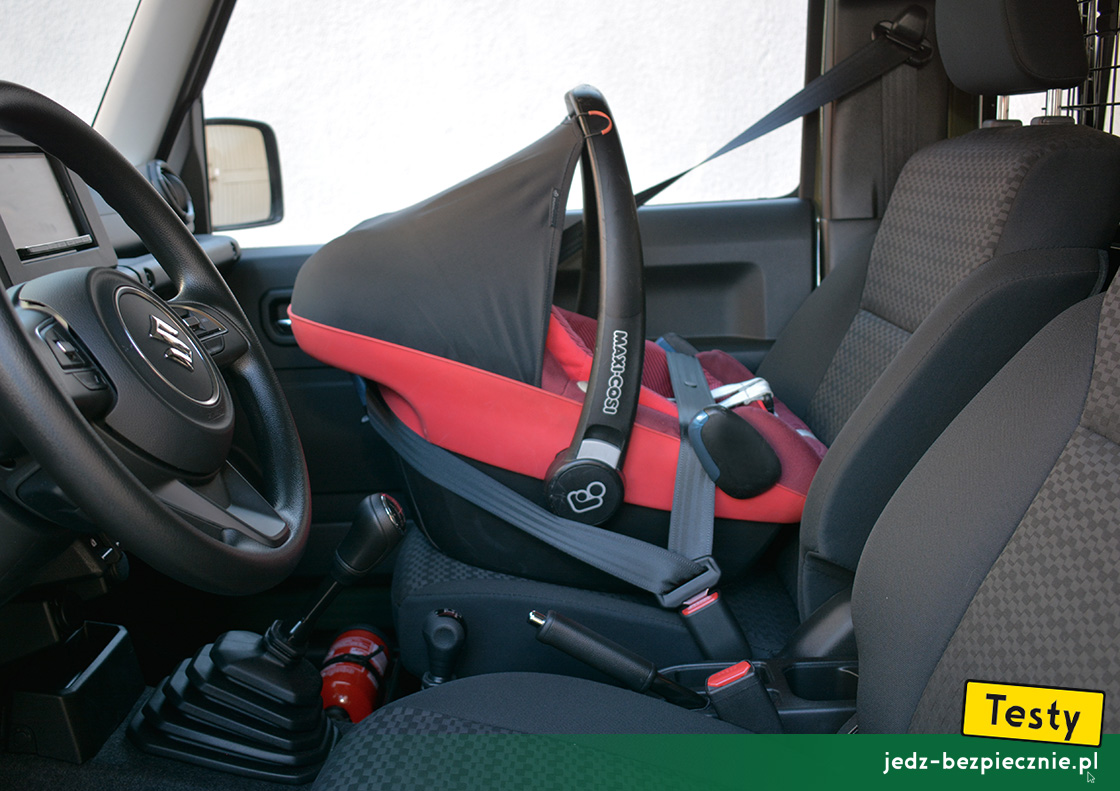 Testy - Suzuki Jimny - foteliki samochodowe dla dzieci