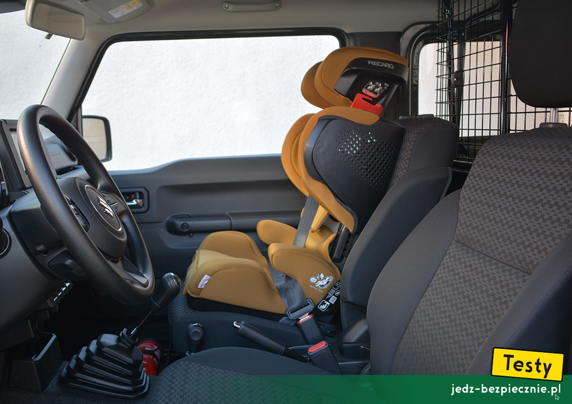 Testy - Suzuki Jimny - foteliki samochodowe dla dzieci