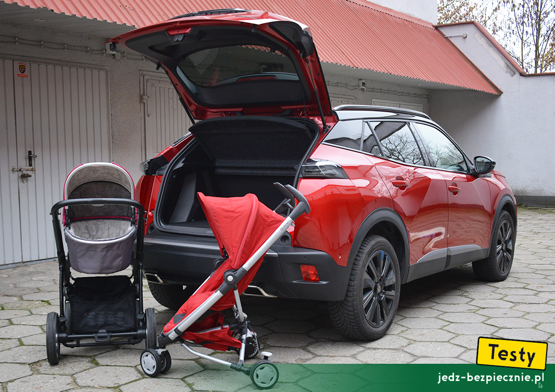 TESTY | Peugeot 2008 II Hybrid (fl) - wózki dziecięce