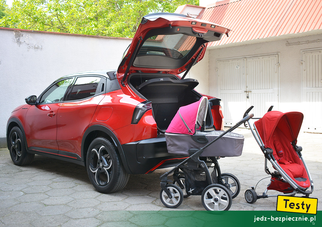 TESTY | Alfa Romeo Junior hybrid | próby z wózkami dziecięcymi