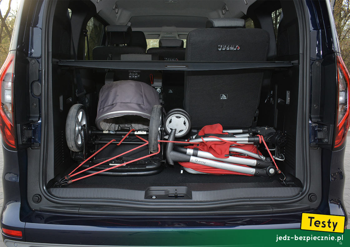 TESTY | Renault Grand Kangoo | dwa wózki dziecięce w bagażniku kombi vana