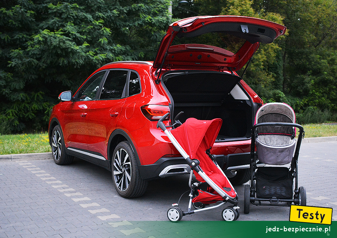 TESTY | MG ZS Hybrid+ | próby pakowania wózków dziecięcych do bagażnika