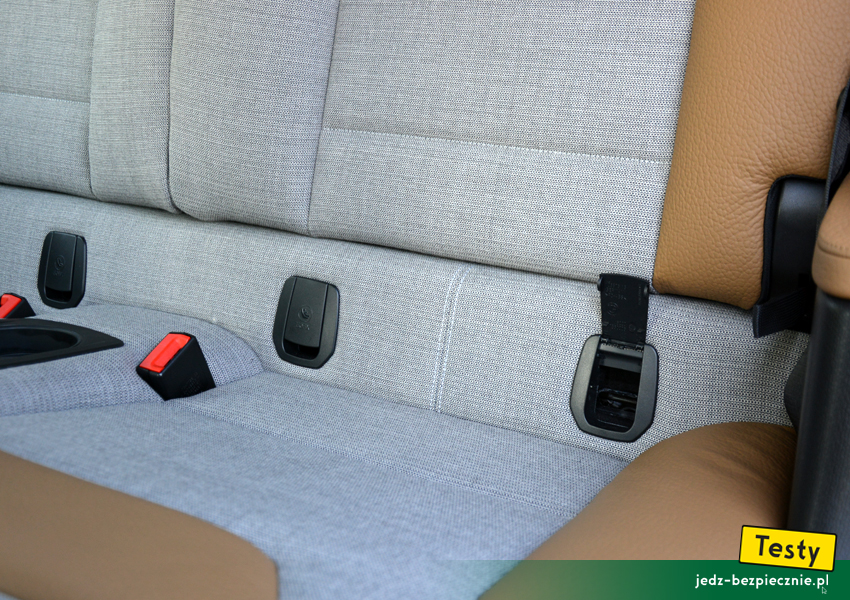 TESTY | BMW i3 | Wyposażenie samochodu - mocowania Isofix/i-Size na skrajnych miejscach kanapy