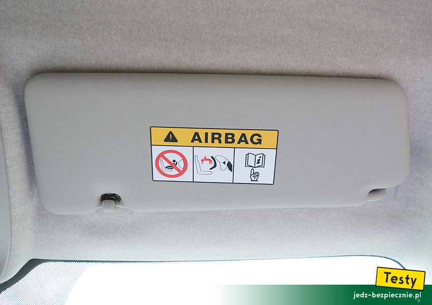 TESTY | Renault Twingo 3 - osłona przeciwsłoneczna pasażera, fotelik dziecięcy, tyłem do kierunku jazdy, zakaz