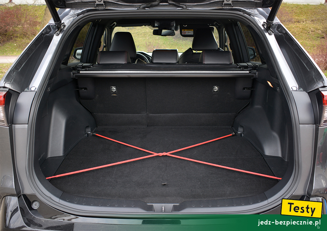 Testy - Suzuki Across hybrid plug-in - linki zabezpieczające bagaż