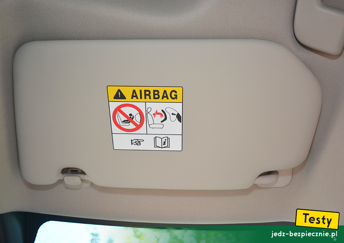 Testy - Nissan X-Trail IV 5-osobowy - osłona przeciwsłoneczna pasażera, ostrzeżenie, aktywna poduszka, fotelik dziecięcy tyłem do kierunku jazdy