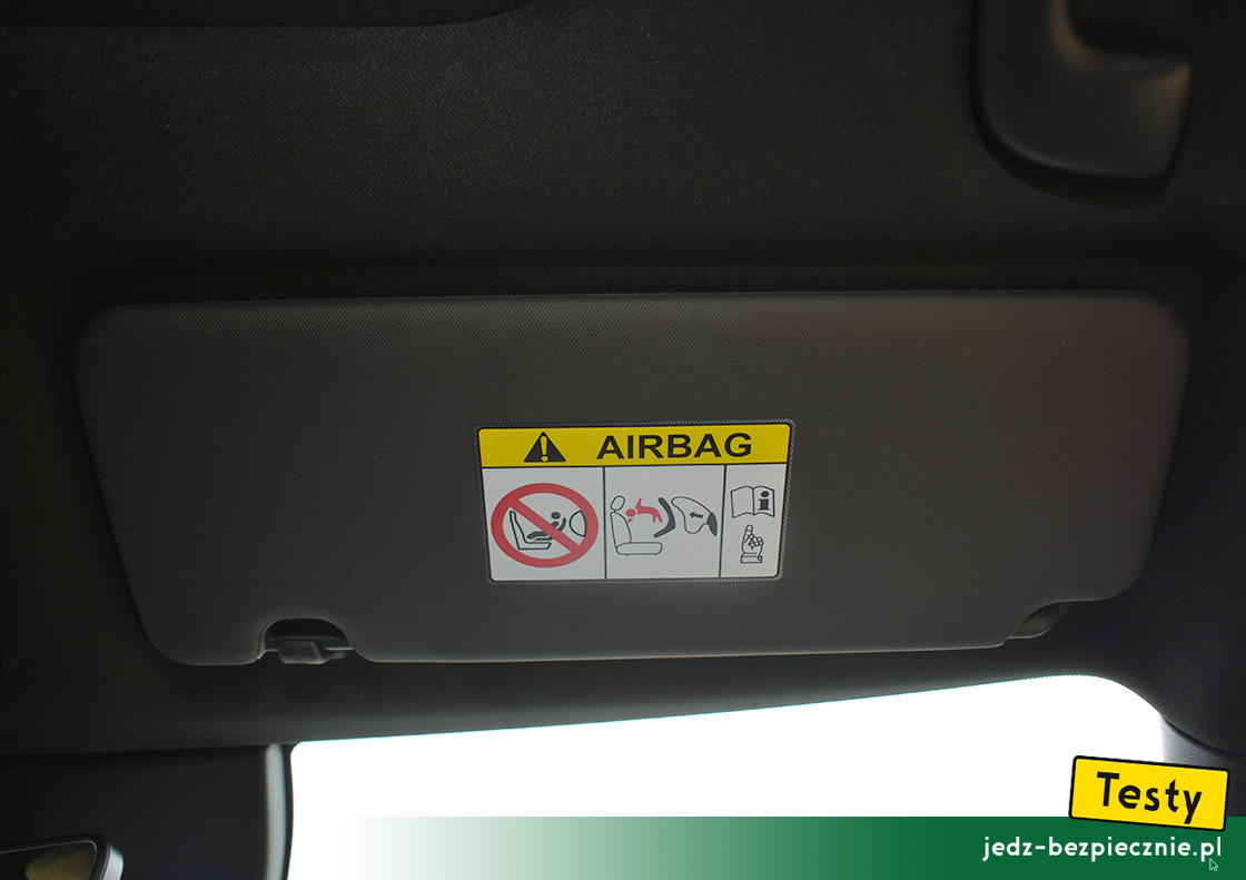 Testy - Kia Sportage plug-in - ostrzeżenie, aktywna poduszka powietrzna, fotelik dziecięcy tyłem do kierunku jazdy