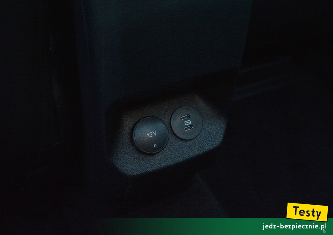 TESTY | Ford Puma mild hybrid facelifting | porty usb-c i samochodowe gniazdko 12V