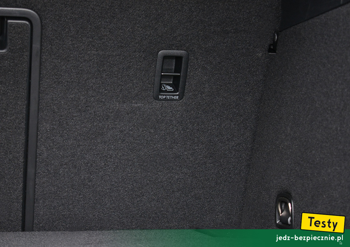 TESTY | Volkswagen ID.7 | mocowanie top-tether dla skrajnych miejsc kanapy
