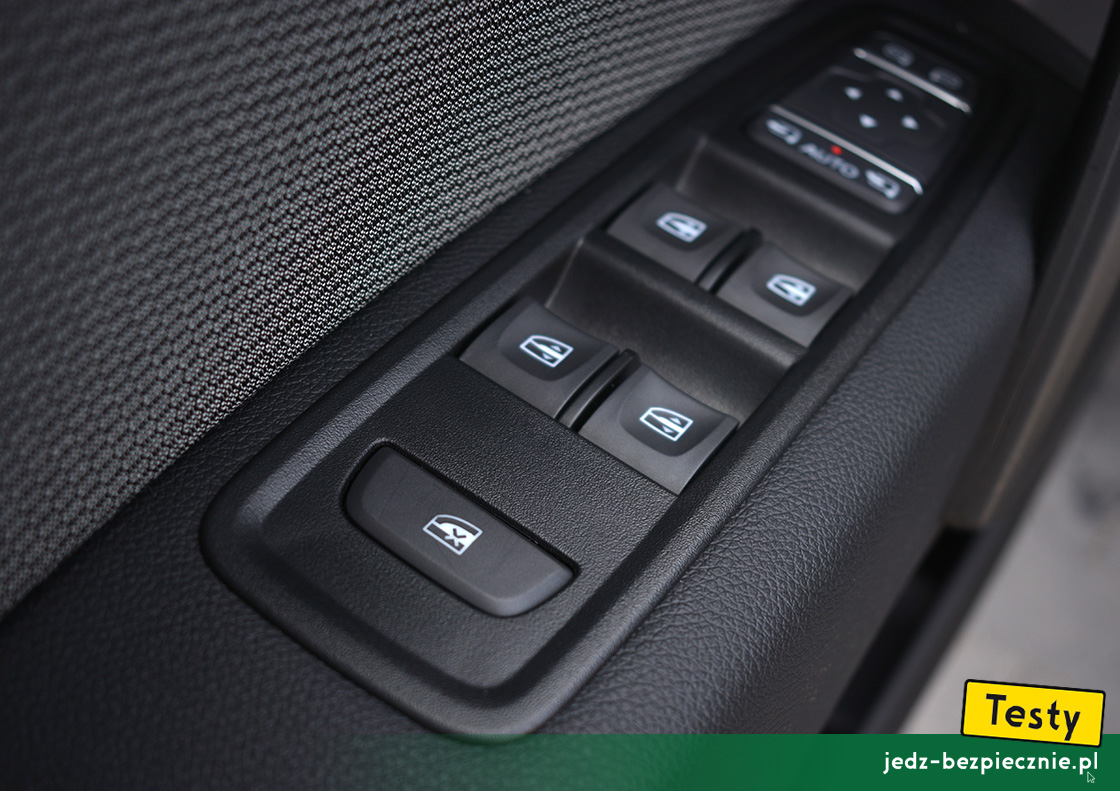 TESTY | Renault Grand Kangoo | blokada regulacji bocznych szyb