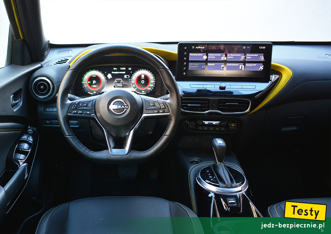 TESTY | Nissan Juke II full hybrid facelifting | kokpit z centralnym ekranem 12,3 cala