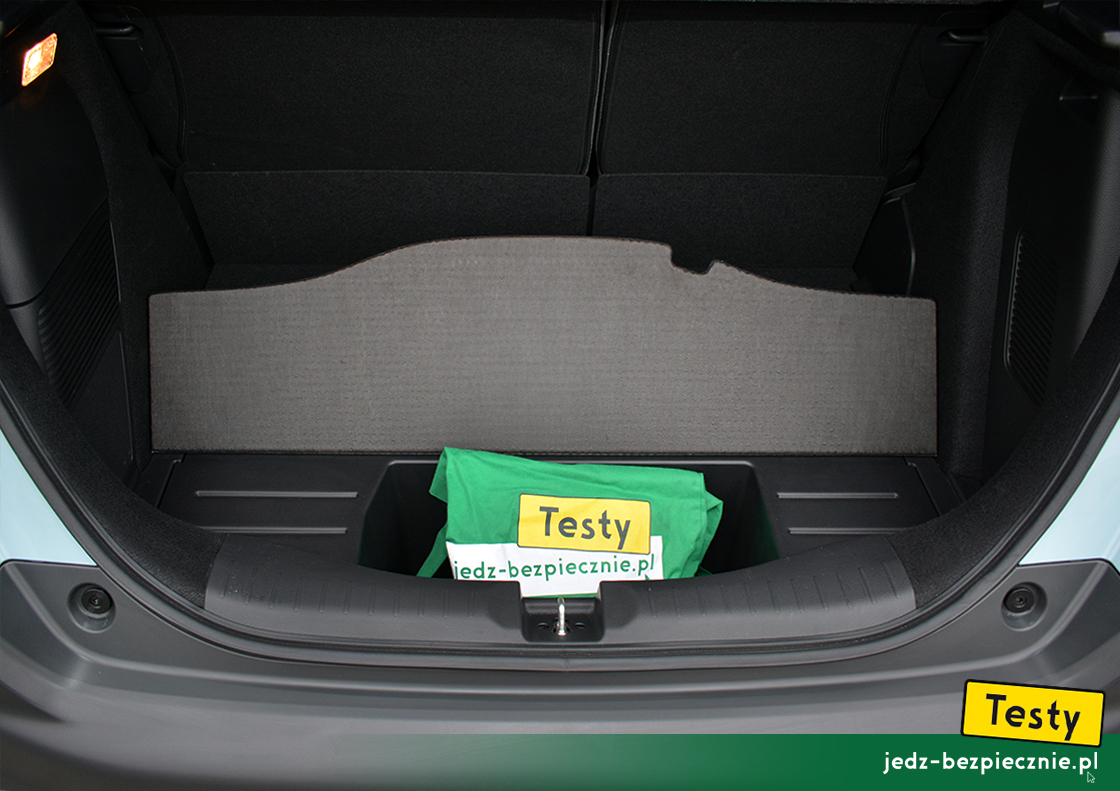 Testy - Honda Jazz IV Crosstar - dodatkowy pojemnik pod podłogą bagażnika