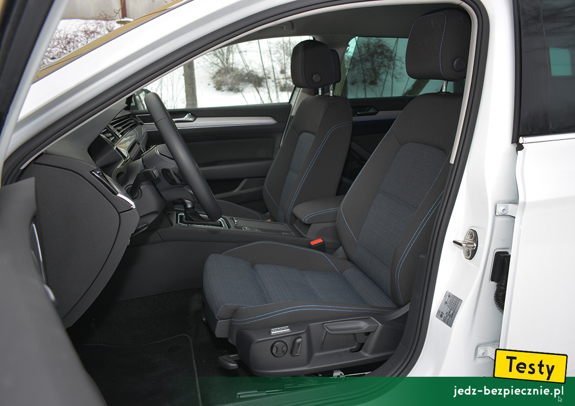 Testy - Volkswagen Passat GTE Variant - fotele przód, kierowcy ErgoComfort
