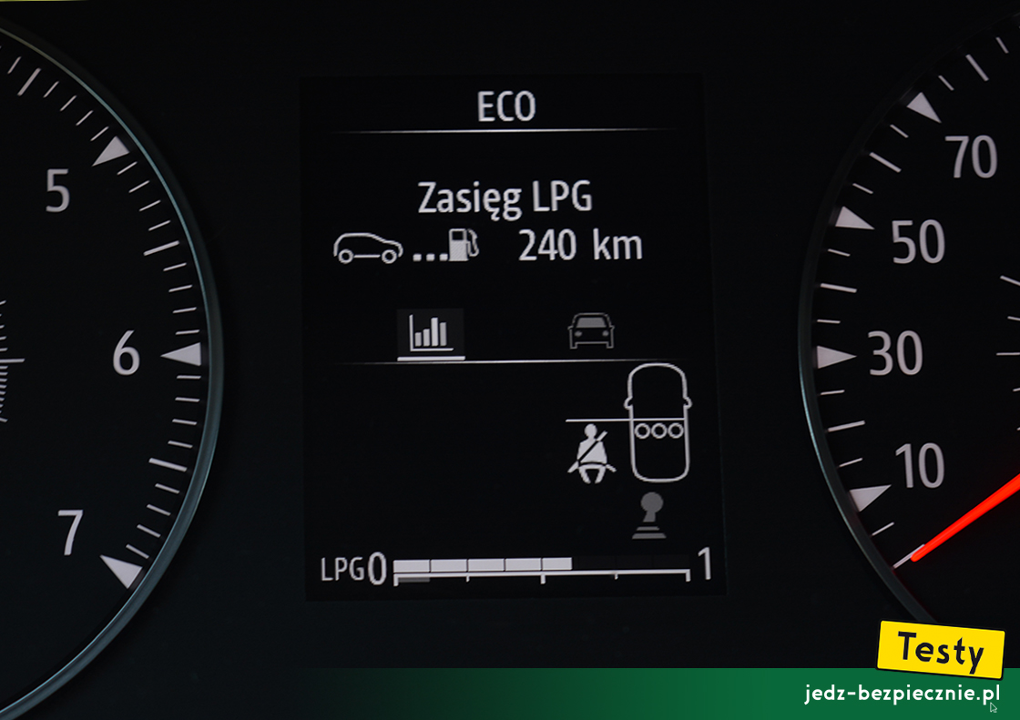 TESTY | Dacia Logan III - pozostały zasięg na LPG