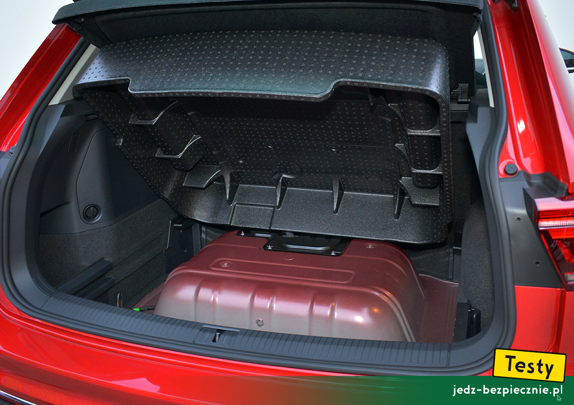 Testy - Volkswagen Tiguan II eHybrid fl 2020 - zagospodarowanie przestrzeni bagażnika