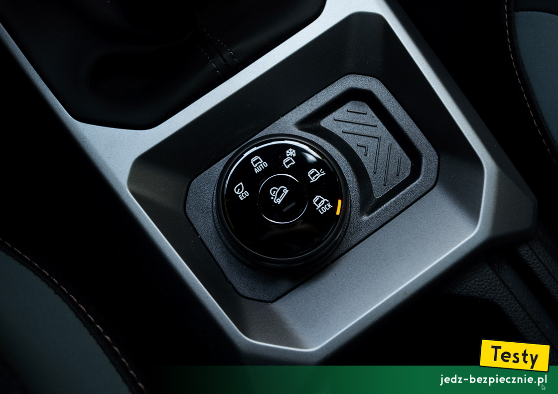 Testy - Dacia Bigster 4x4 - plusy: pięć trybów jazdy układu Terrain Control