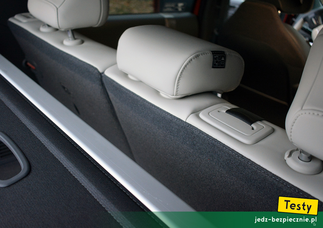 Testy - Kia EV3 - minusy: ustawienie zagłówka fotela