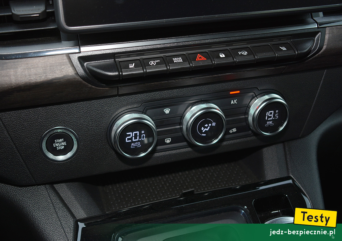 Testy - Renault Grand Kangoo - plusy: fizyczne przyciski do sterowania klimatyzacją